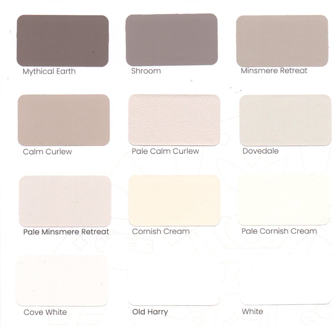 Colour chart creams
