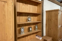 Clocks in showroom on dresser